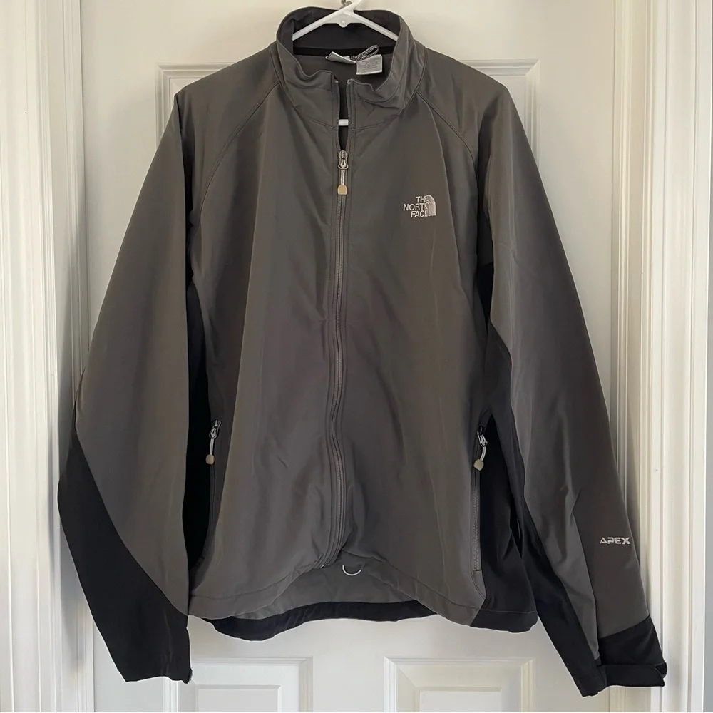 The North Face Mens Apex Soft Shell Jacket Size XL Dark Gray